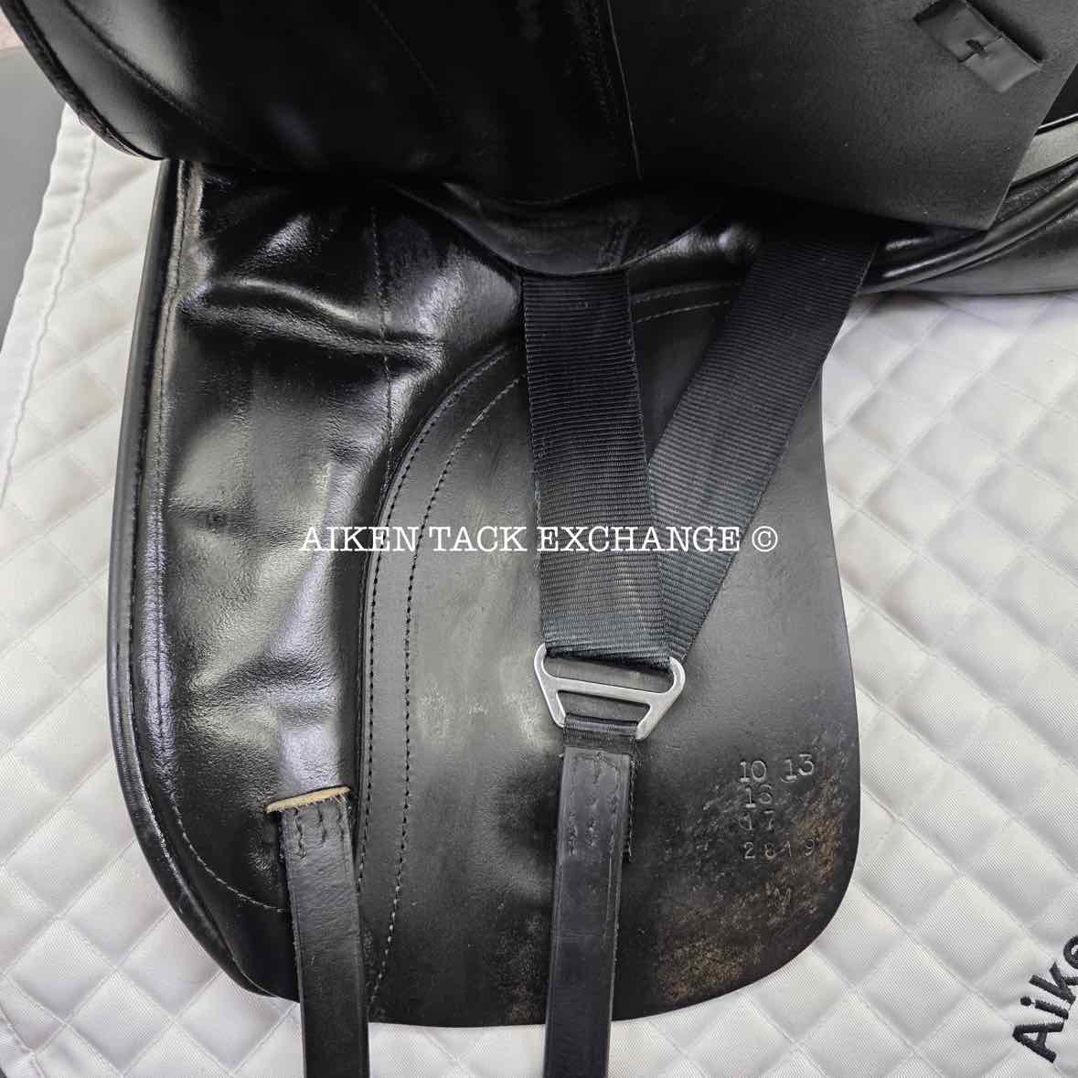 2013 Custom Saddlery Signature Wolfgang Solo Dressage Saddle, 16.5" Seat, Adjustable Tree, Wool Flocked Panels