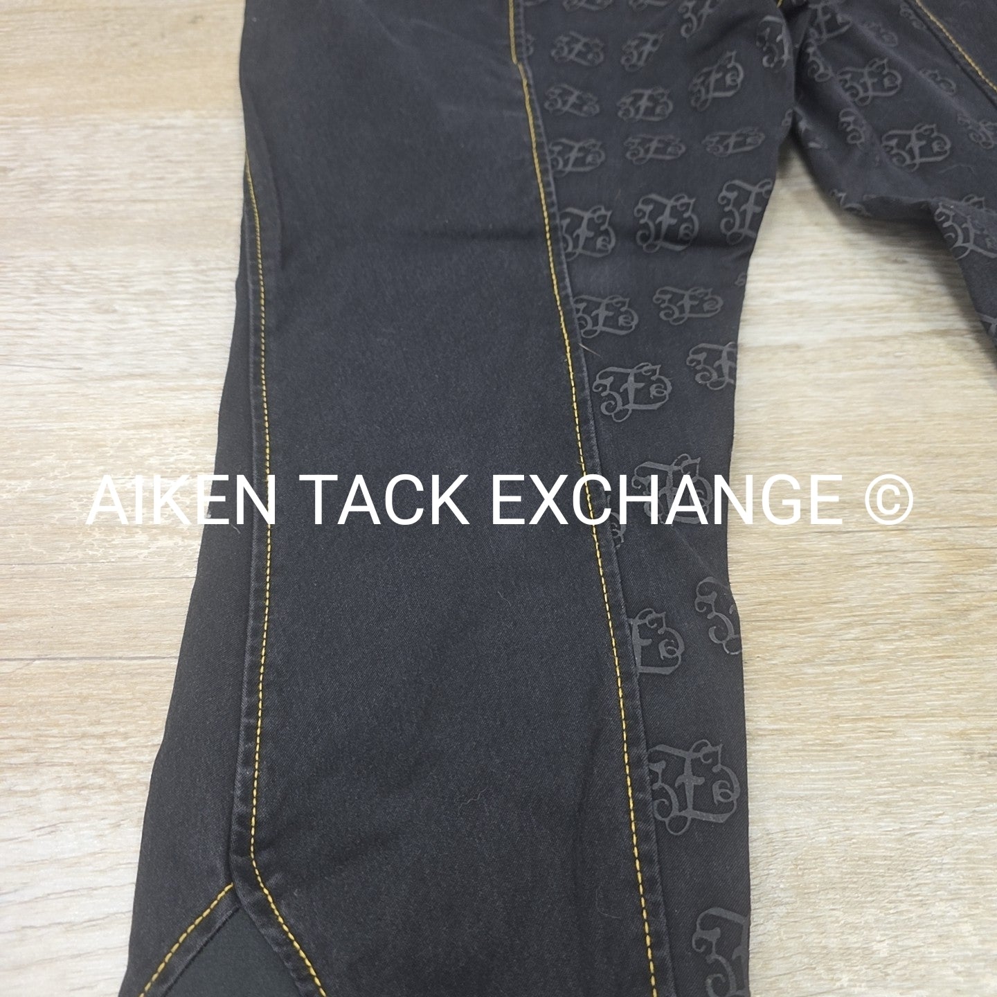 Horze Jessie Denim Silicone Grip Full Seat Breeches, Women's 30