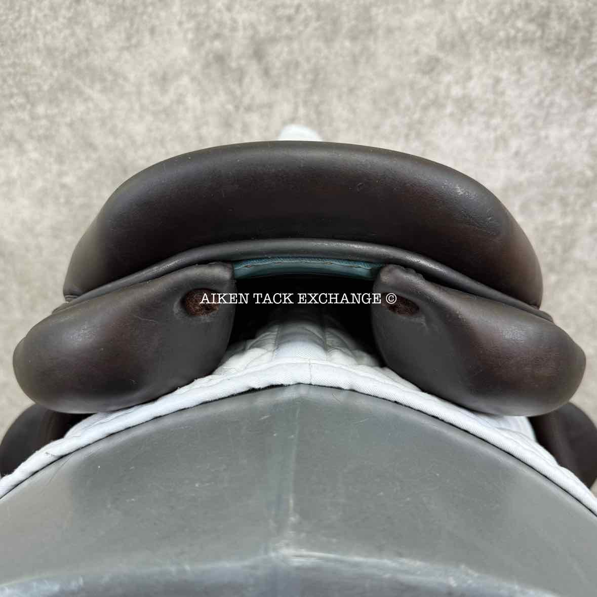 2018 Voltaire Lexington Monoflap Jump Saddle, 18.5" Seat, 2AA Flap, MW/W Tree, FIN Panels, Full Buffalo Leather