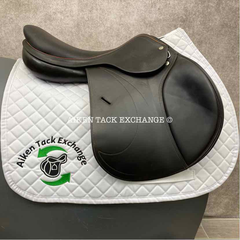 2007 Equipe Expression Close Contact Jump Saddle, 17" Seat, Extra Wide Tree, Foam Panels