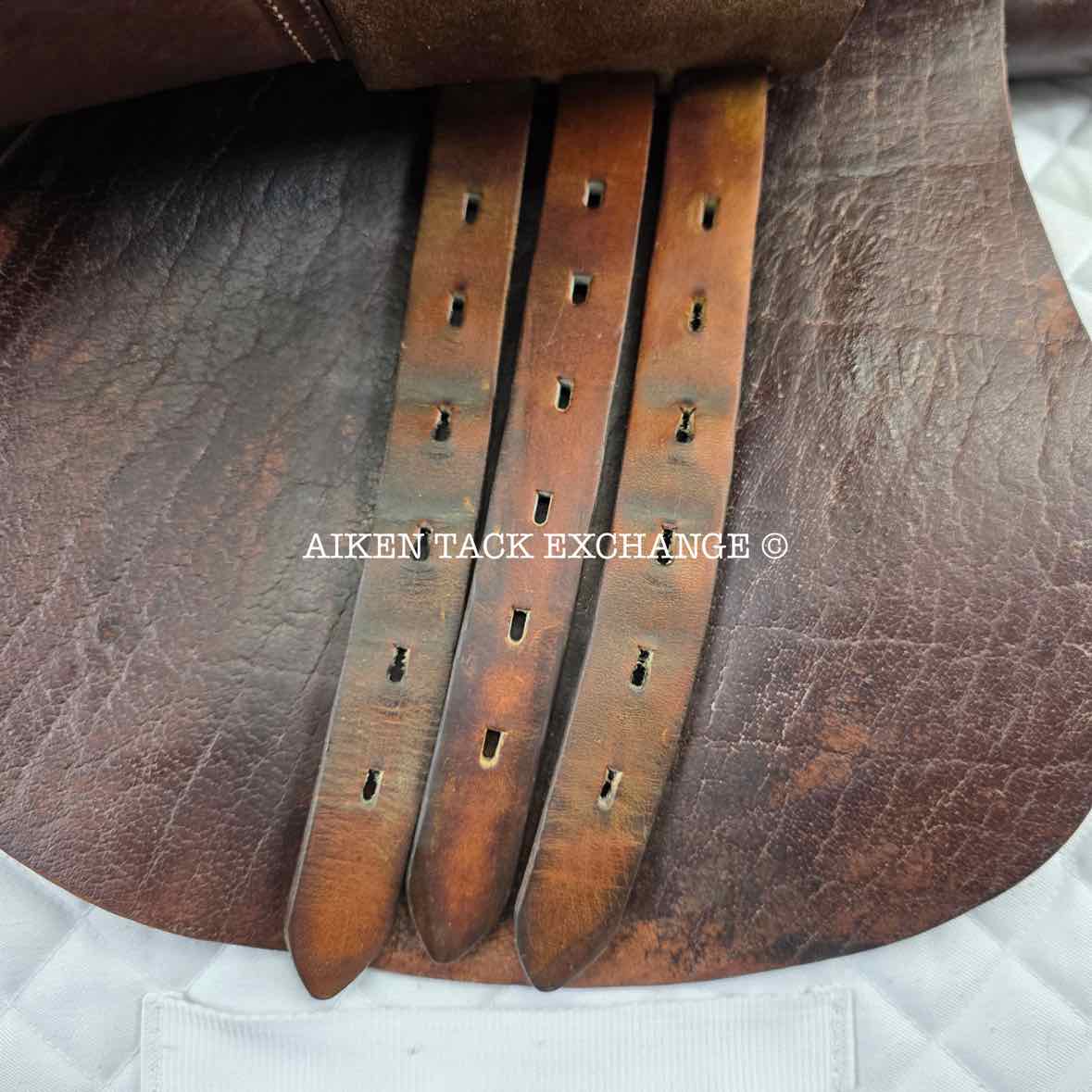 Verhan Todd Minikus Close Contact Jump Saddle, 16.5" Seat, MW/W Tree, Wool Flocked Panels