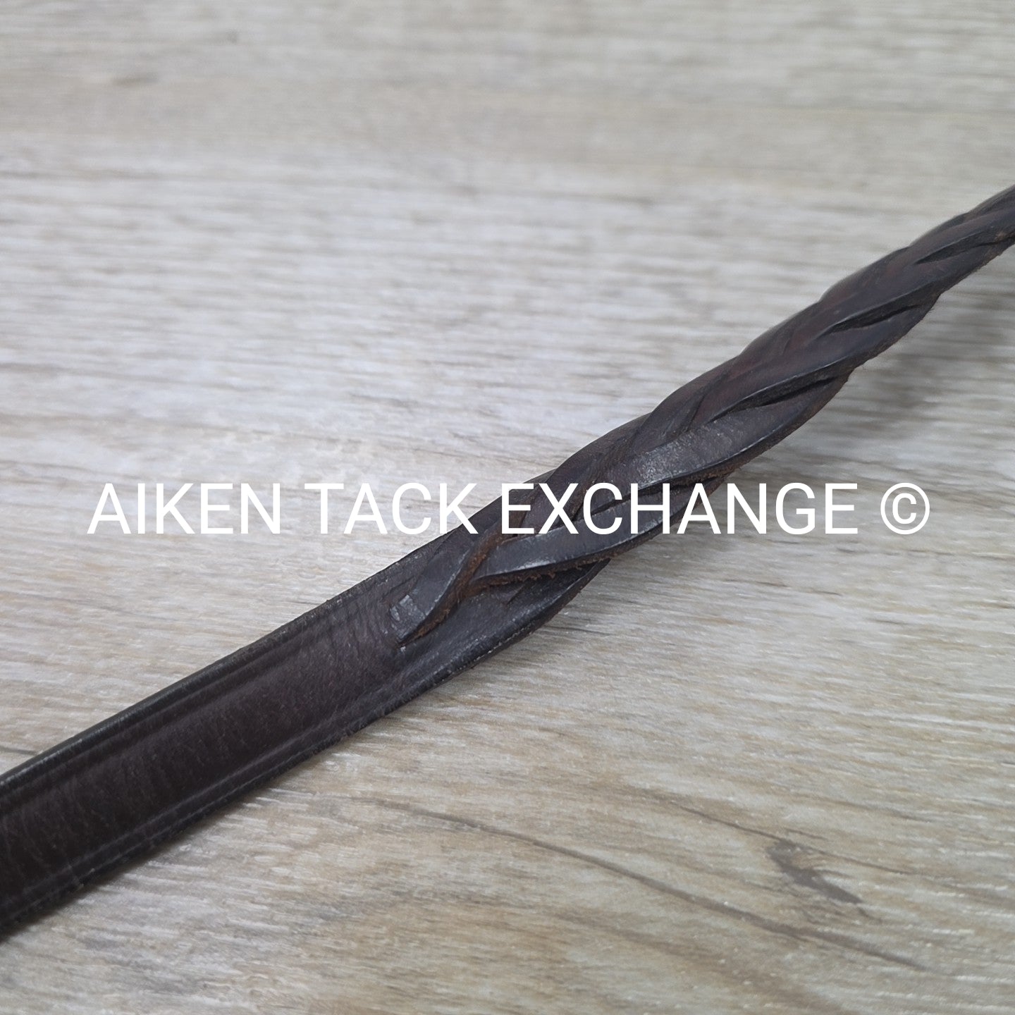 Tory Leather Braided Reins, Brown, 60"
