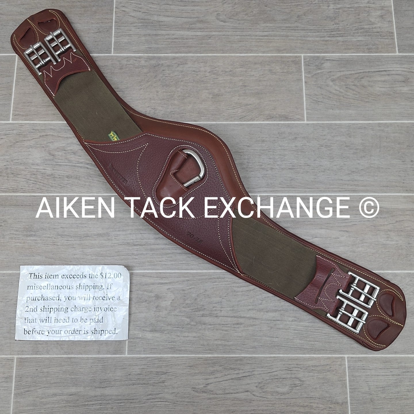 Devoucoux Short Girth, Brown, 28"