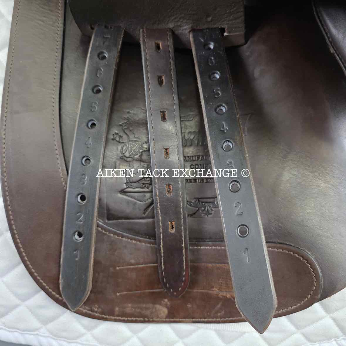 Whippy English Saddle, 17" Seat, Medium Tree, Foam Panels