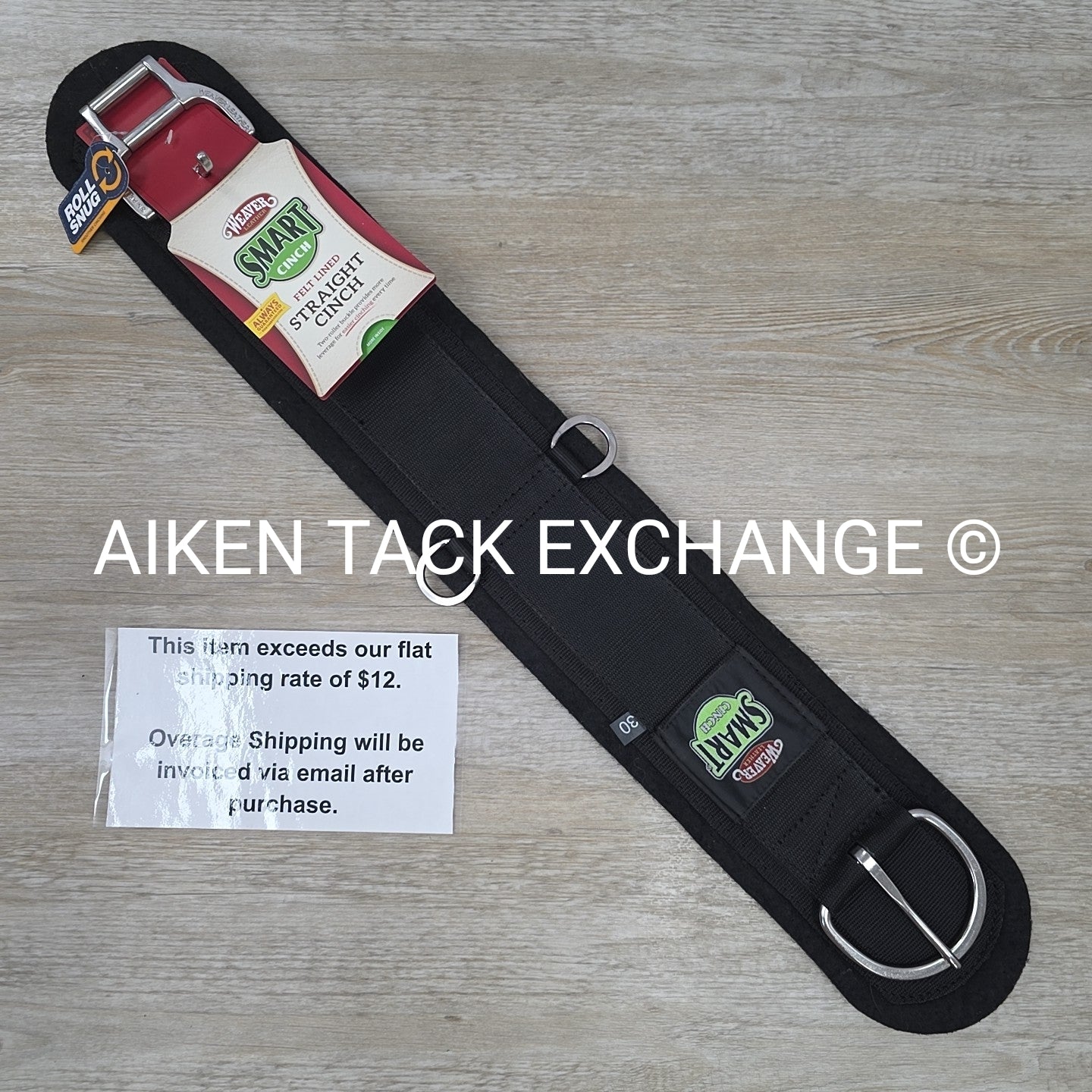 Weaver Leather Felt Lined Straight Cinch, 30"