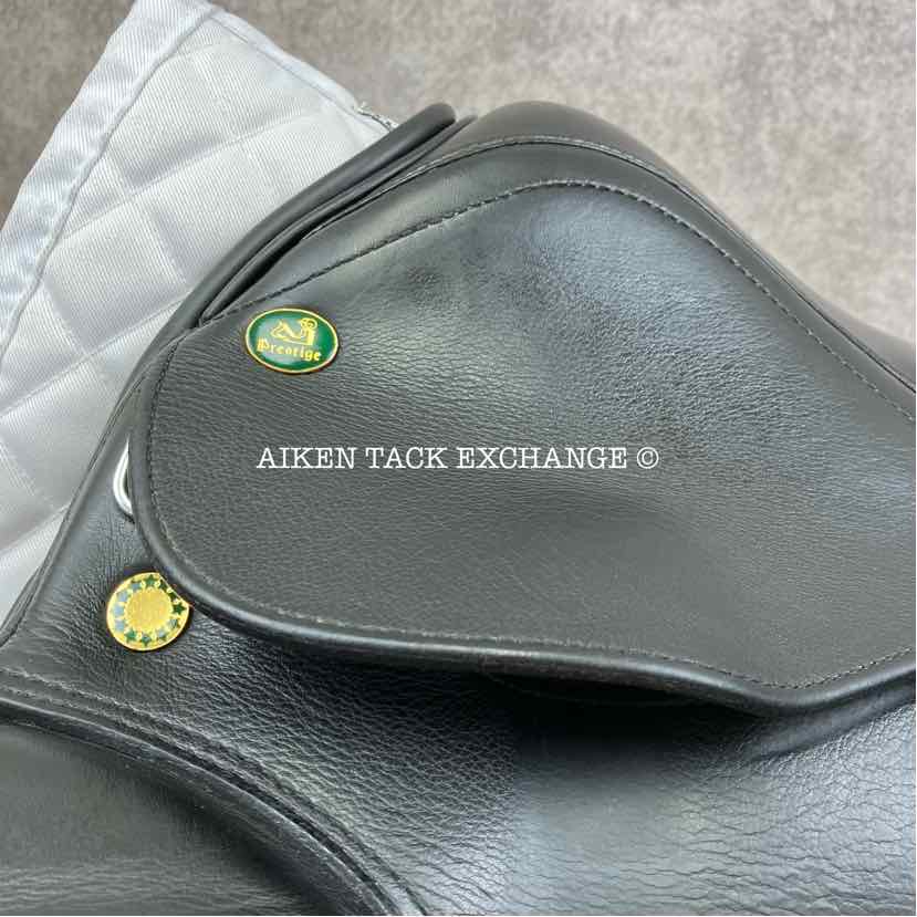 2000 Prestige Dressage 2000 Saddle, 18" Seat, 33 Tree - MW, Wool Flocked Panels