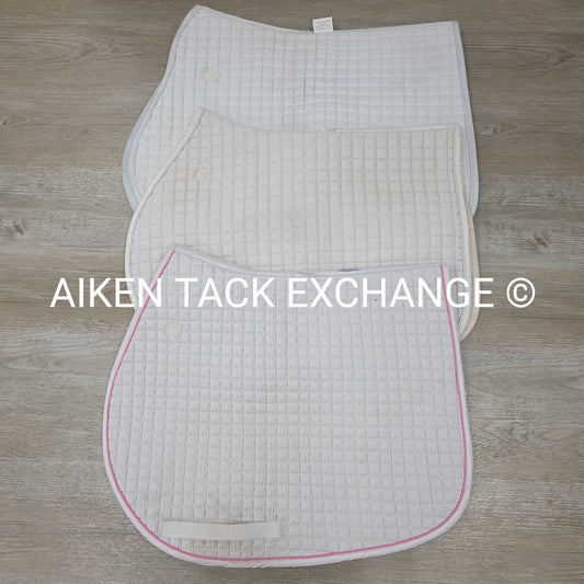 BARGAIN BUNDLE: 3 PRI Continental Quilted All Purpose Saddle Pads