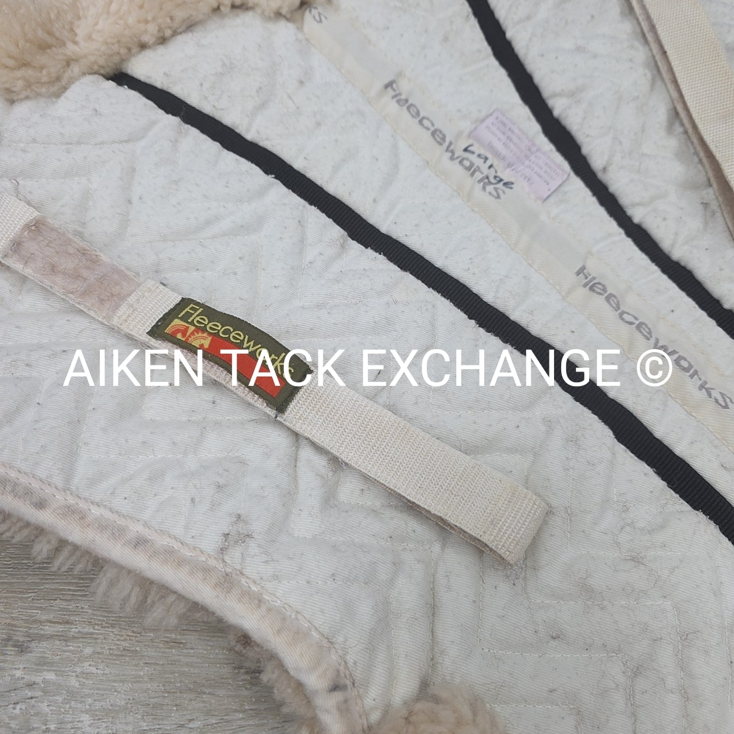 Fleeceworks FXK Rolled Edge Sheepskin Half Pad, Size Large