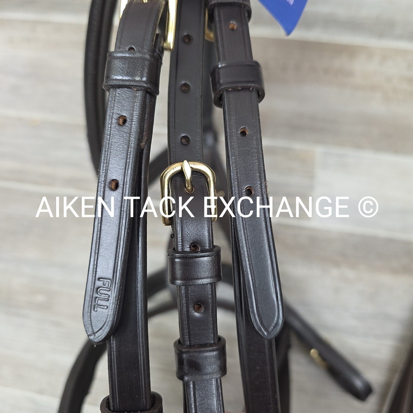 Kentaur Fancy Stitched Flash Bridle with Matching Reins, Brown, Size Full