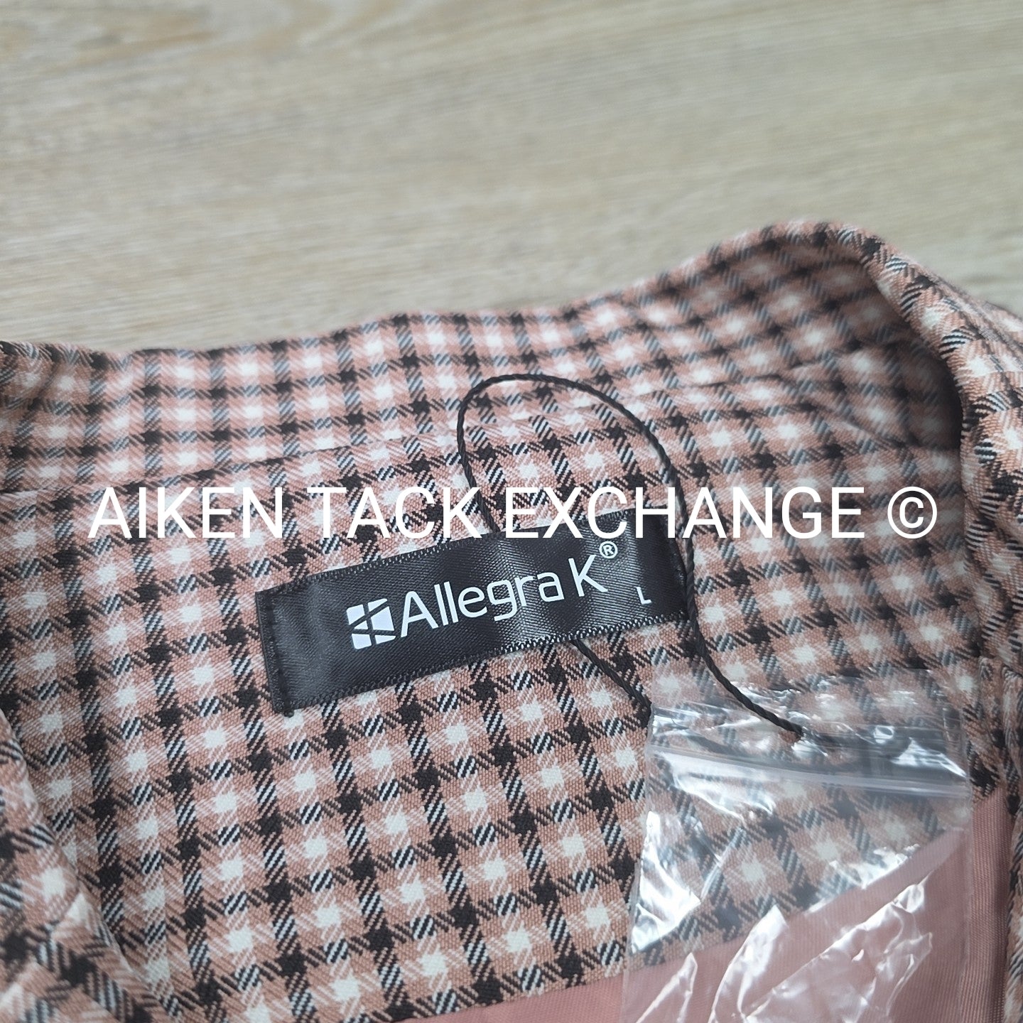 Allegra K Plaid Vest, Size Large