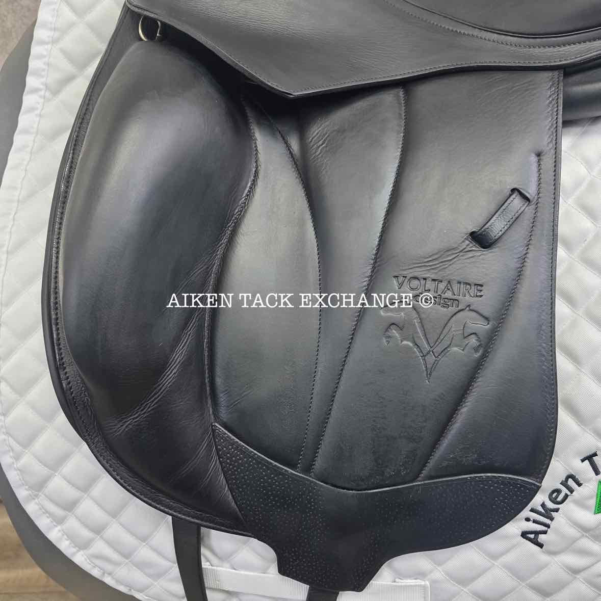 2018 Voltaire Adelaide Monoflap Dressage Saddle, 17" Seat, 1A Flap - Short, Medium Wide Tree, PRO Panels, Full Buffalo Leather