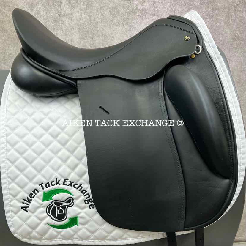 EquineFit International Dressage Saddle, 19" Seat, Wide Tree, Wool Flocked Panels