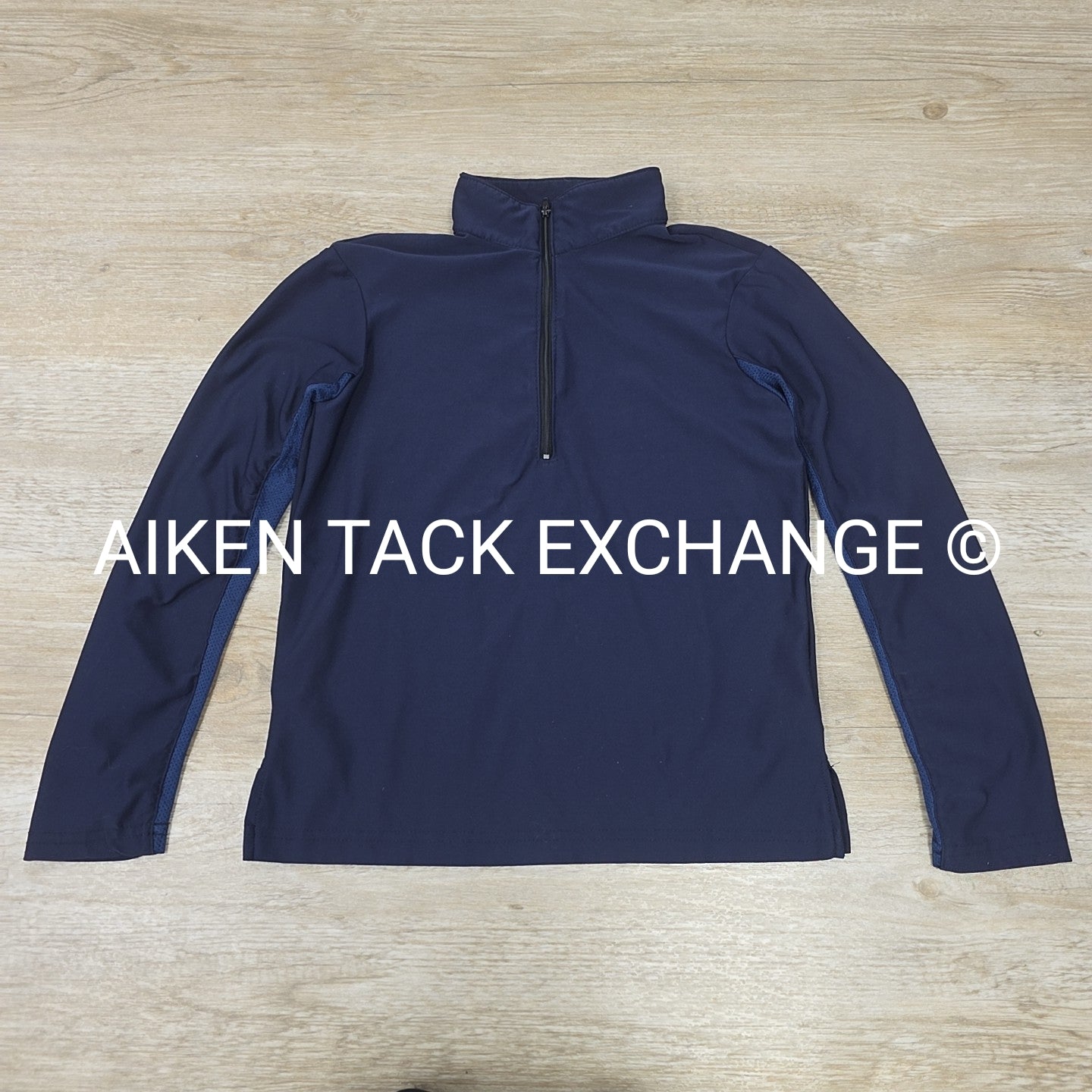 Long Sleeve Mesh Sleeve Top, Size X-Small