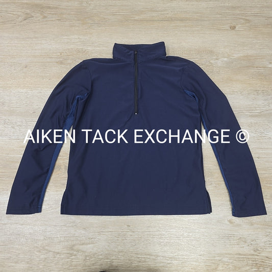 Long Sleeve Mesh Sleeve Top, Size X-Small