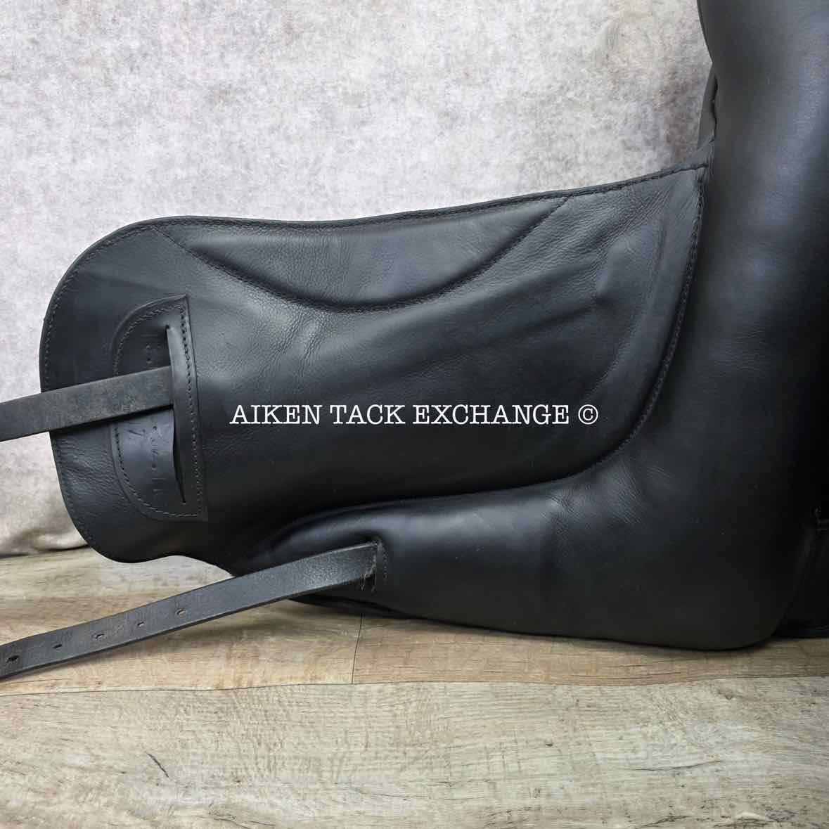 NSC Rhomeo Monoflap Dressage Saddle, 18" Seat, MW/W Tree, Wool Flocked Panels