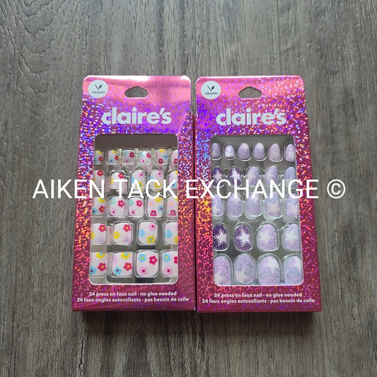 Claire's Press-On Nails (2 Sets) - 24 Count Each (48 Total)