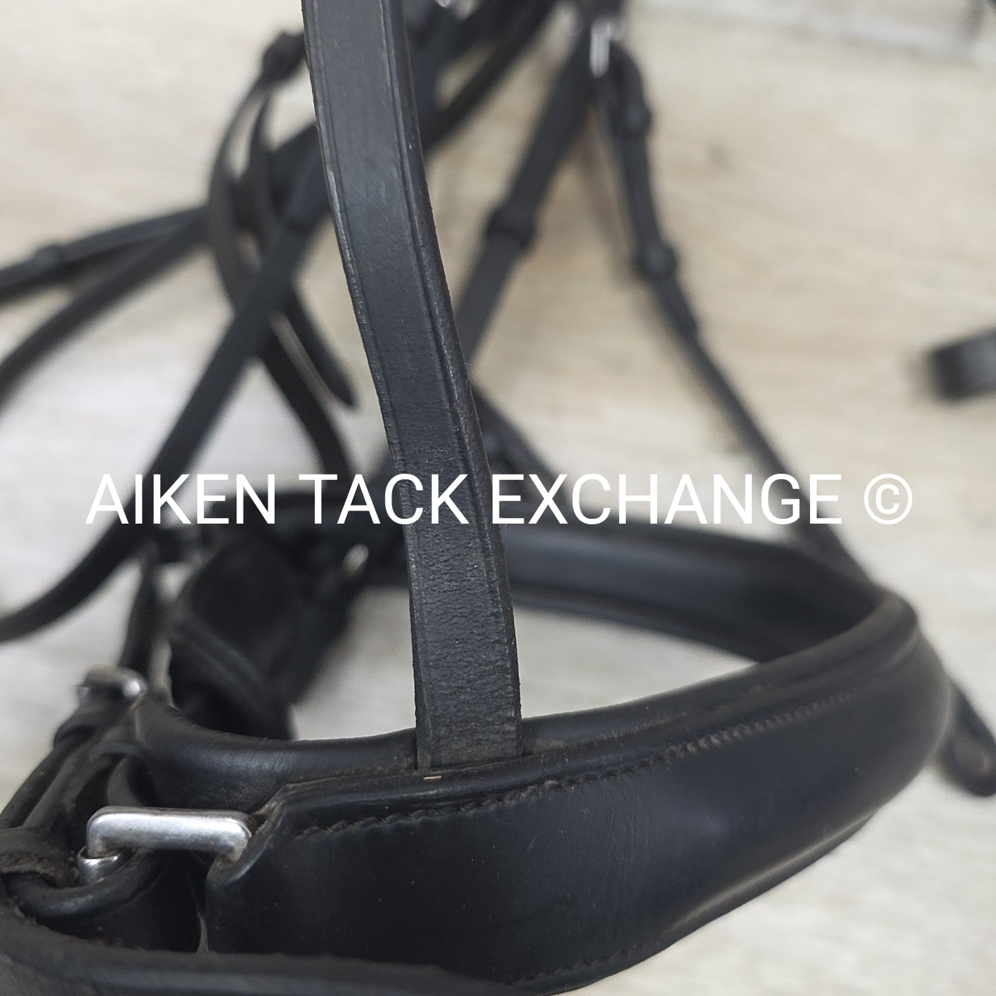 BARGAIN BUNDLE: Mis Matched Weymouth Double Bridle with Both Reins, Black, Size