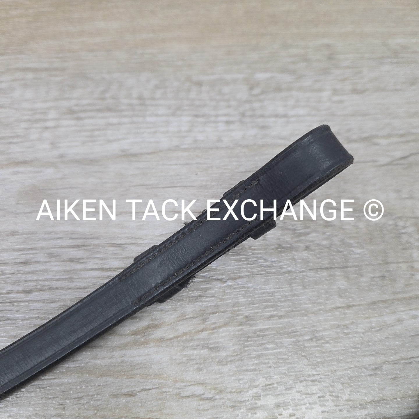 Flat Laced Reins, Black, 56"