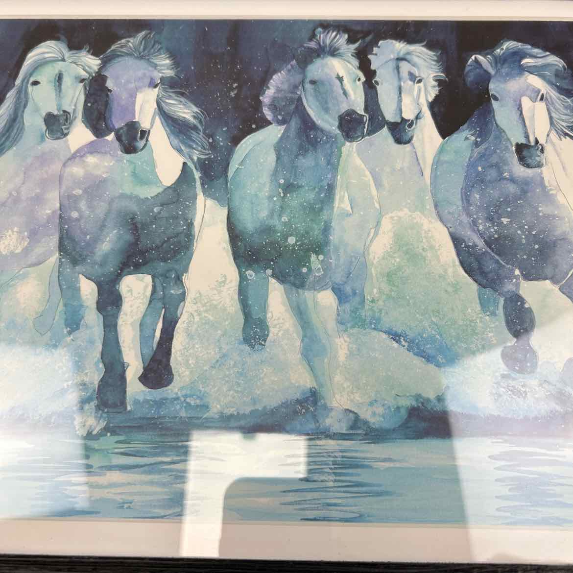 Horse Print, Matted and Framed, 17.5" x 14.5"