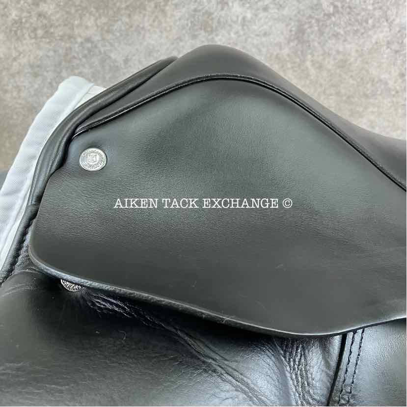 2014 Custom Saddlery Signature Steffen's Advantage Monoflap Dressage Saddle, 17.5" Seat, Adjustable Tree, Wool Flocked Panels