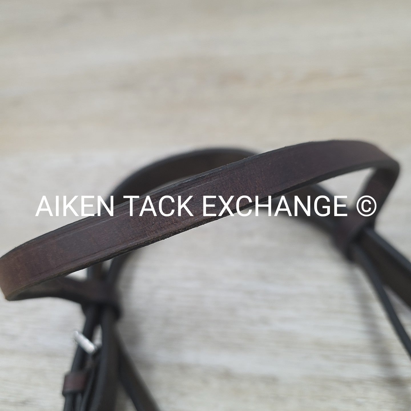 Flat Hunt Bridle with Matching Laced Reins, Brown, Size Cob