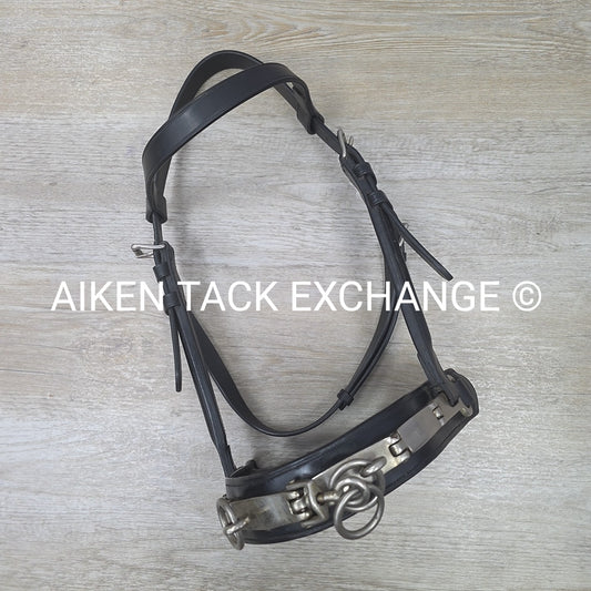 \Leather Lunging Cavesson, Black, Size Full