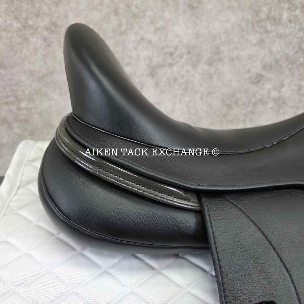 2020 Patrick Juno Monoflap Dressage Saddle, 17.5" Seat, Medium Wide Tree, Wool Flocked Panels
