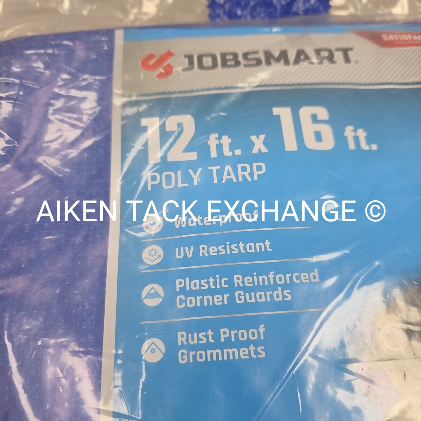 Jobsmart Light Duty Blue Tarp, 12" x 16"
