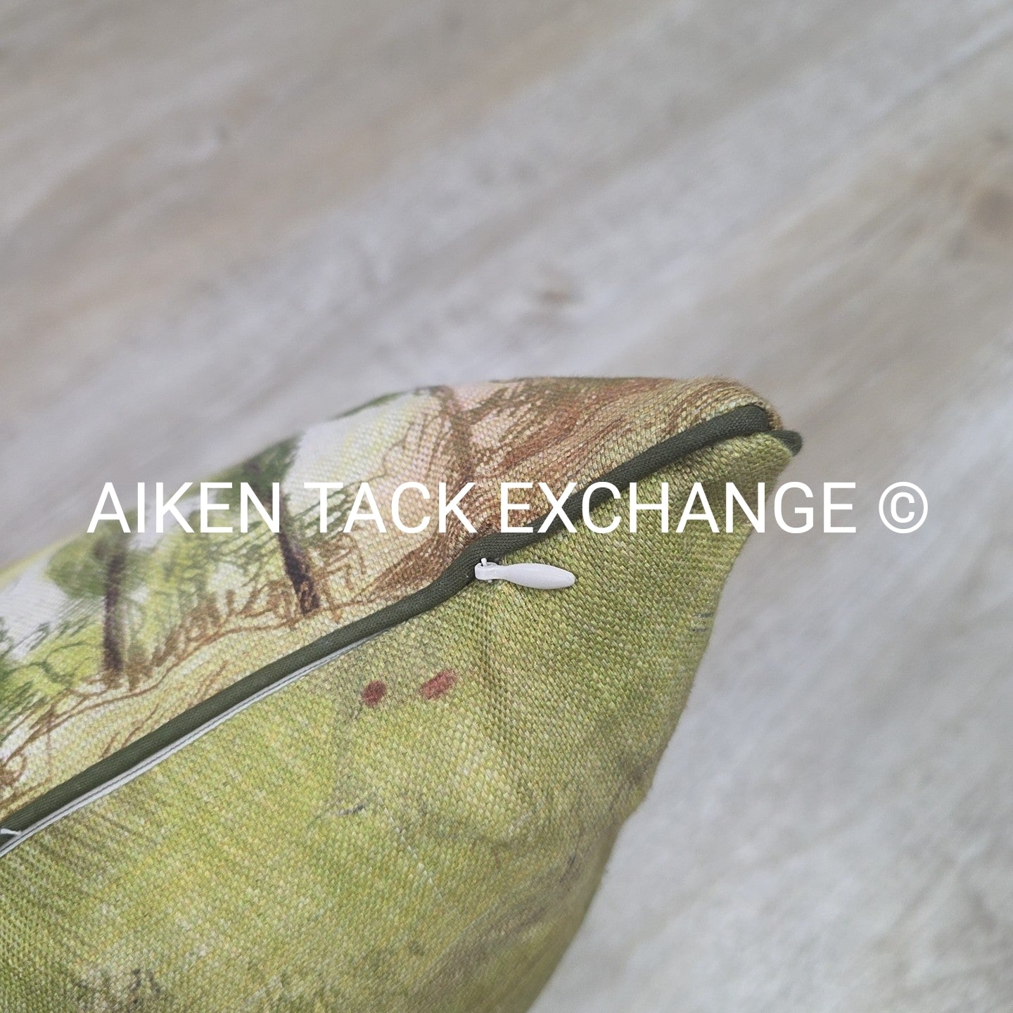 Fox Hunting Scene Pillow