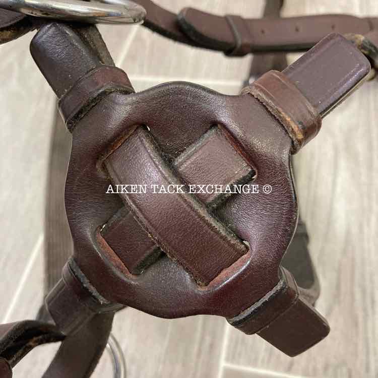 Nurtural Harmonie Leather Bitless Bridle with Reins, Brown, Oversize