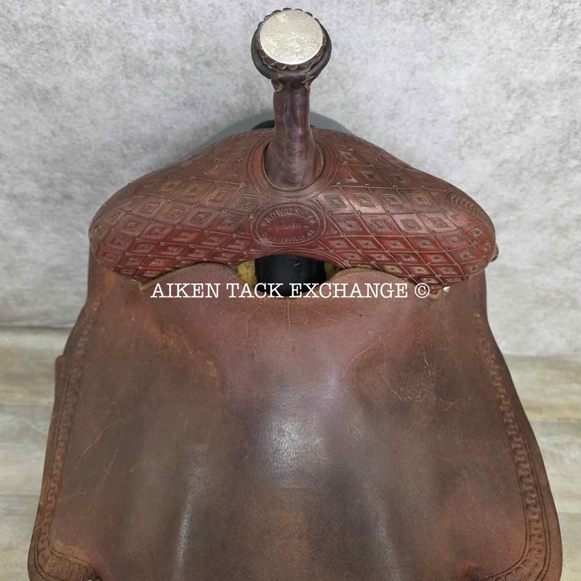Kowalsky Western Saddle, 15.5" Seat, Wide Tree - Full QH Bars