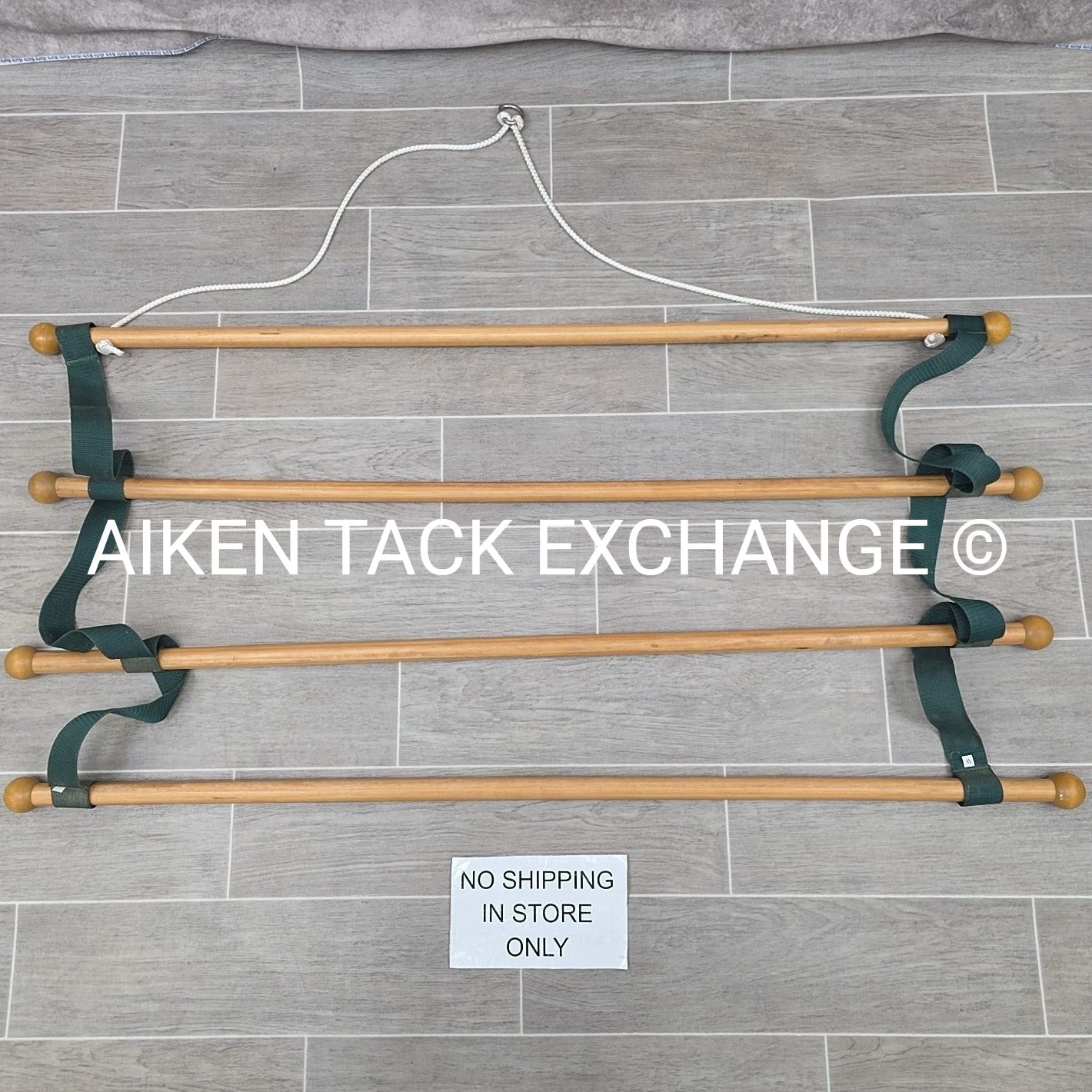 Hanging Wood Blanket Rack