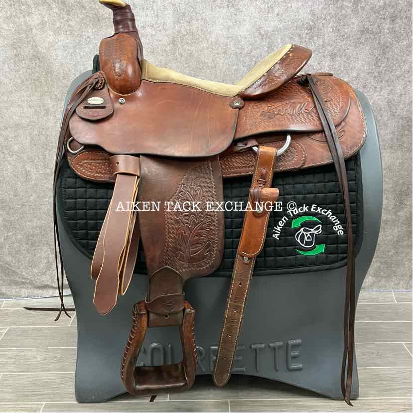 Colorado Saddlery Roping Western Saddle, 15.5" Seat, Wide Tree - Full QH Bars
