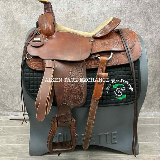Colorado Saddlery Roping Western Saddle, 15.5" Seat, Wide Tree - Full QH Bars