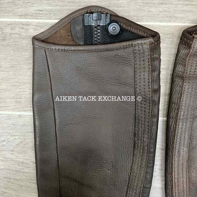 Tredstep Deluxe Half Chaps, Brown, Size 14" Calf 18" Height