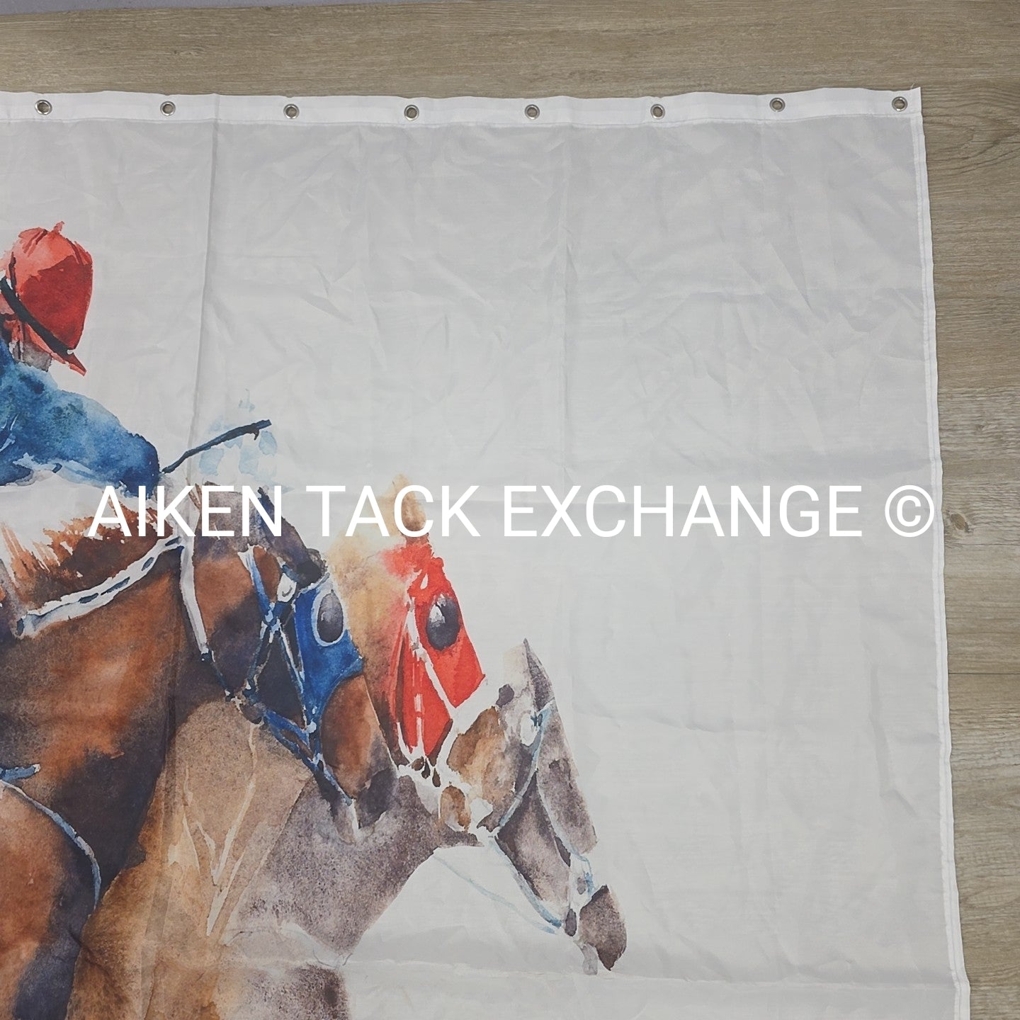 Jockey Scene Curtain w/ Grommets