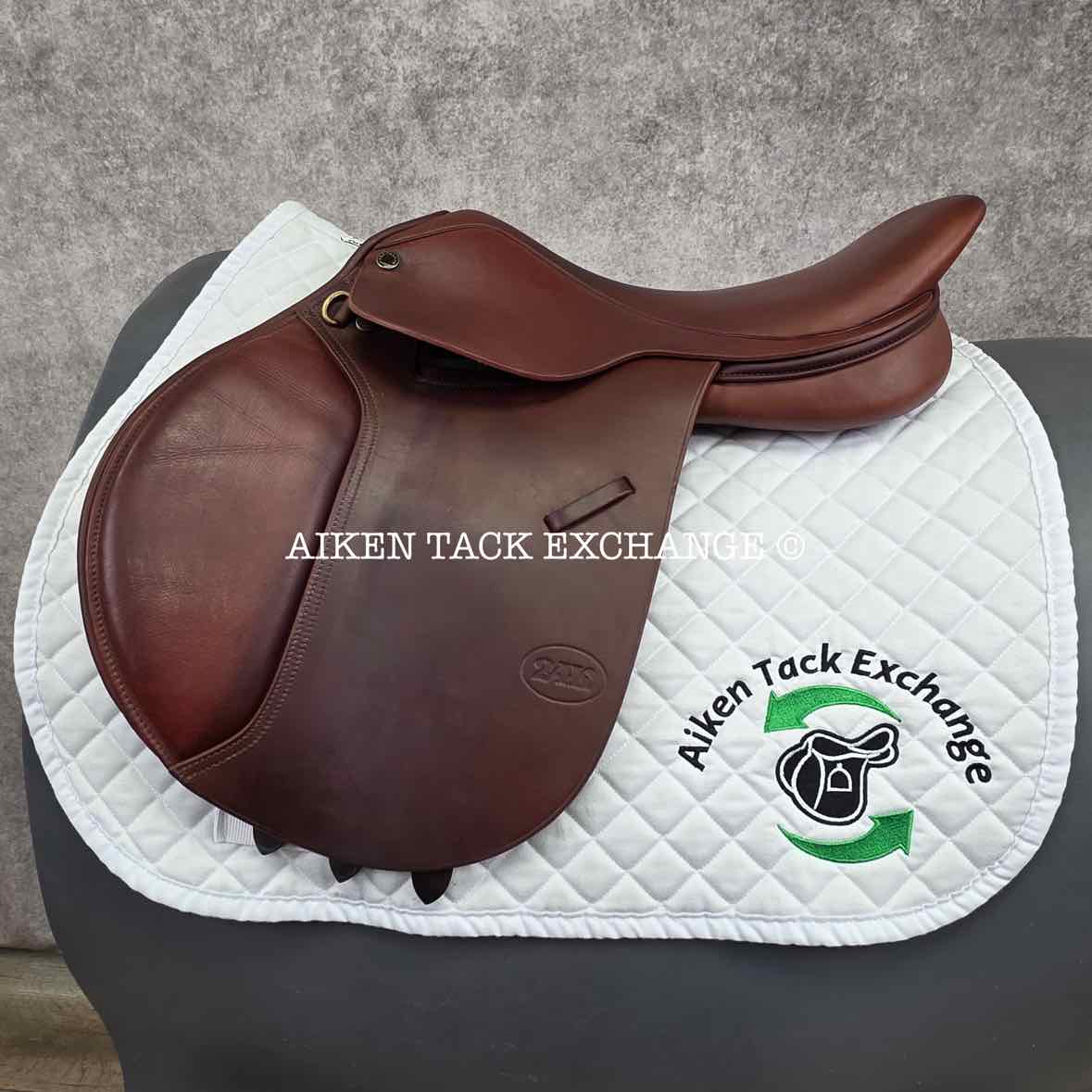 Thornhill Pro-Trainer 24K Platinum Series Close Contact Jump Saddle, 16.5" Seat, Medium Tree, Foam Panels