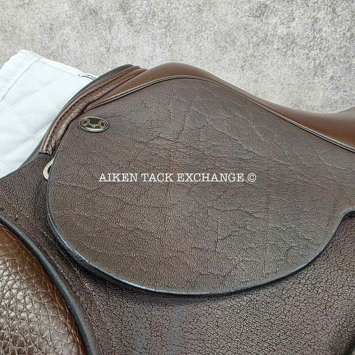 Ideal Patriot Jump Saddle, 17" Seat, Medium Wide Tree, Wool Flocked Panels
