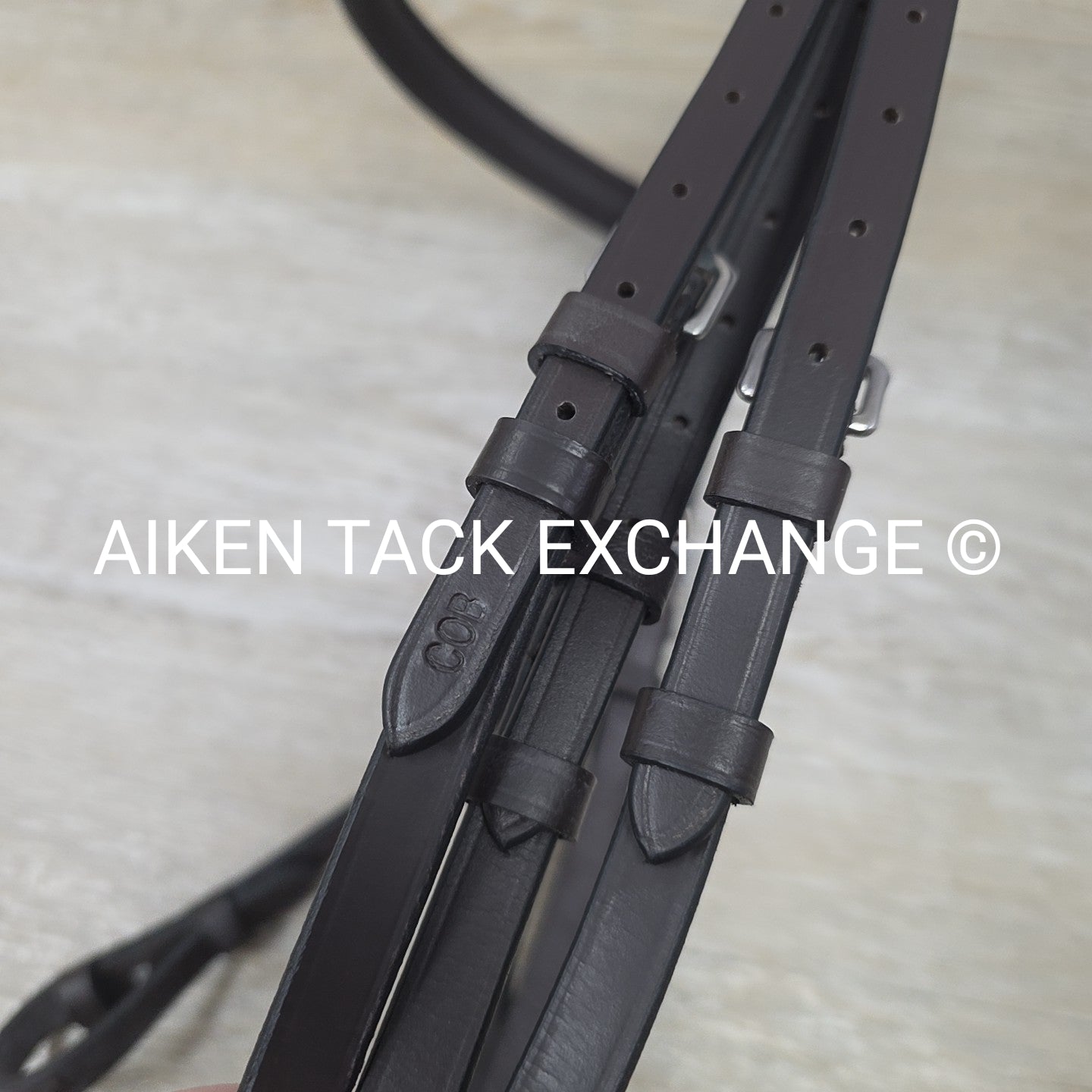 HDR Advantage Mono Crown Padded Bridle with Reins, Havana, Size Cob