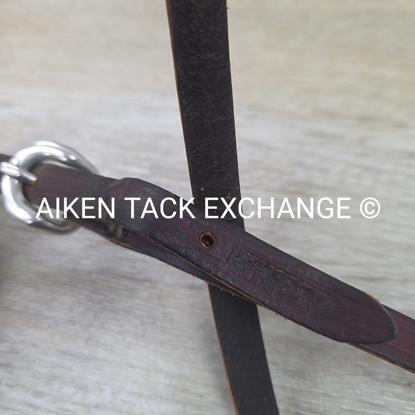 Martin Saddlery Leather Covered Rope Tie Down Noseband
