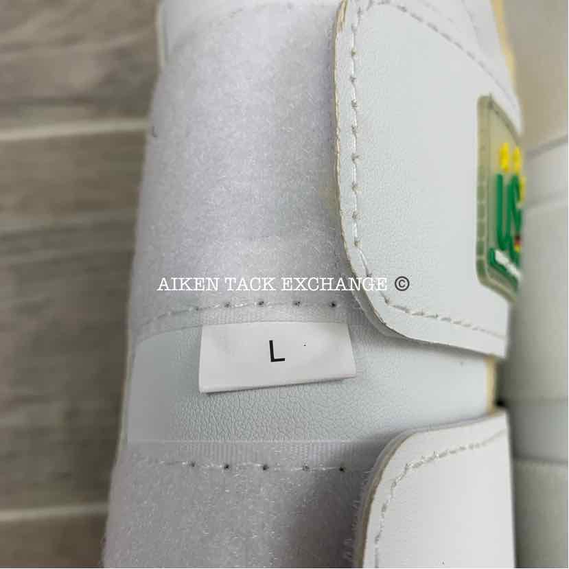 USG by KL Select Dressage Boots, White, Size Large, Brand New