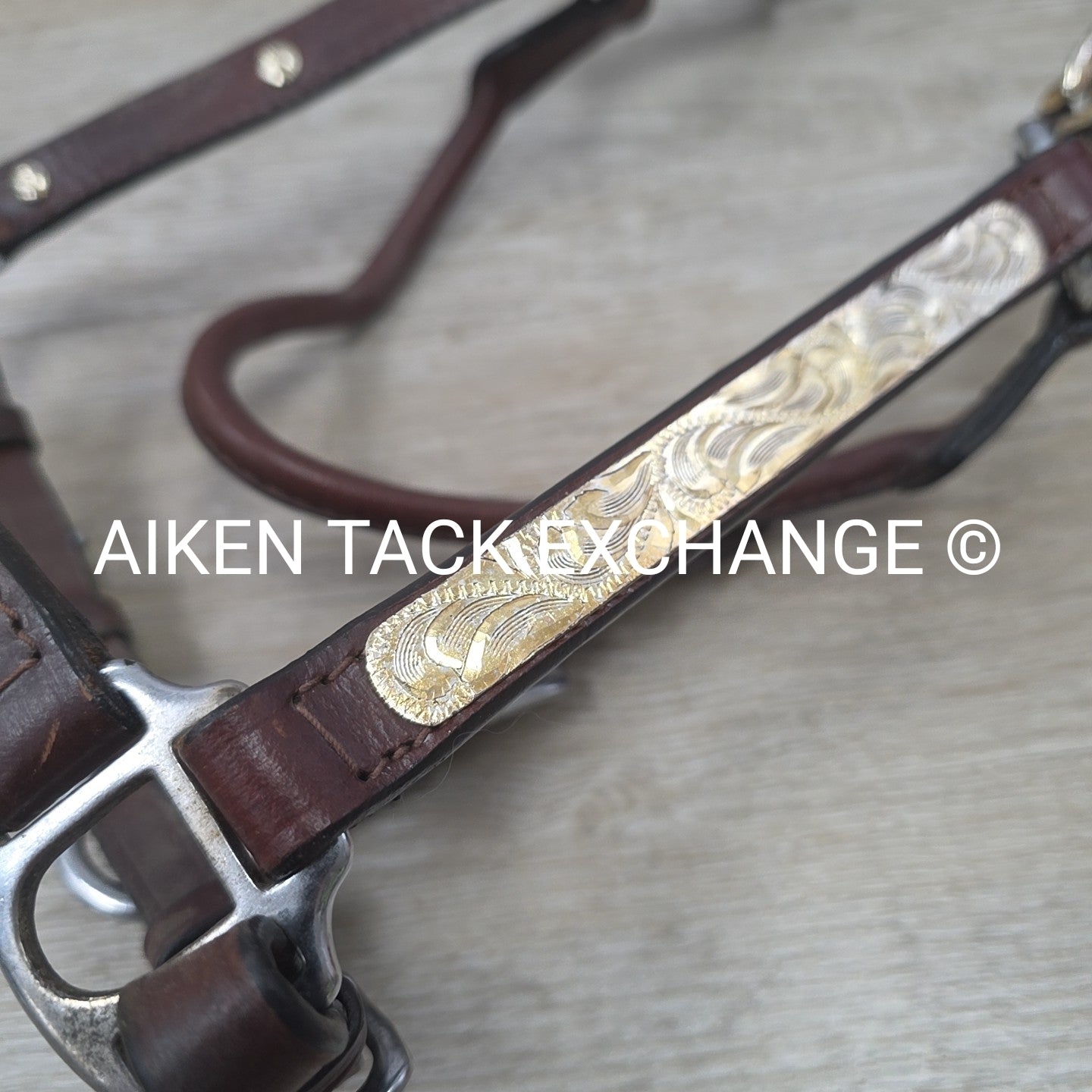 Western Show Halter, Brown, Size Pony