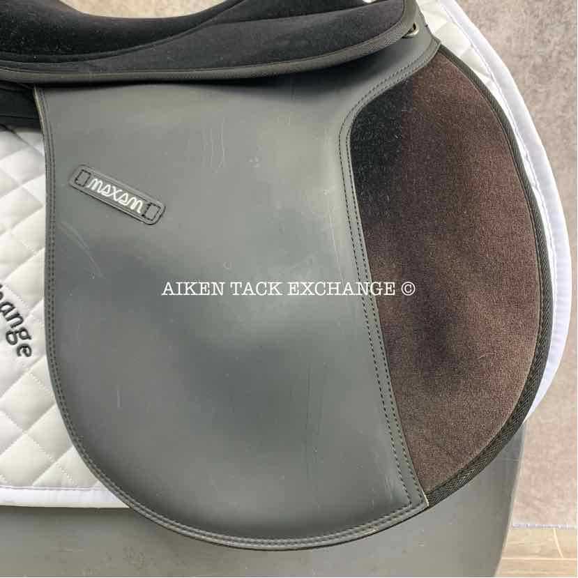 **SOLD** Thorowgood Maxam All Purpose Saddle, 17" Seat, Extra Wide Tree, Wool Flocked Panels
