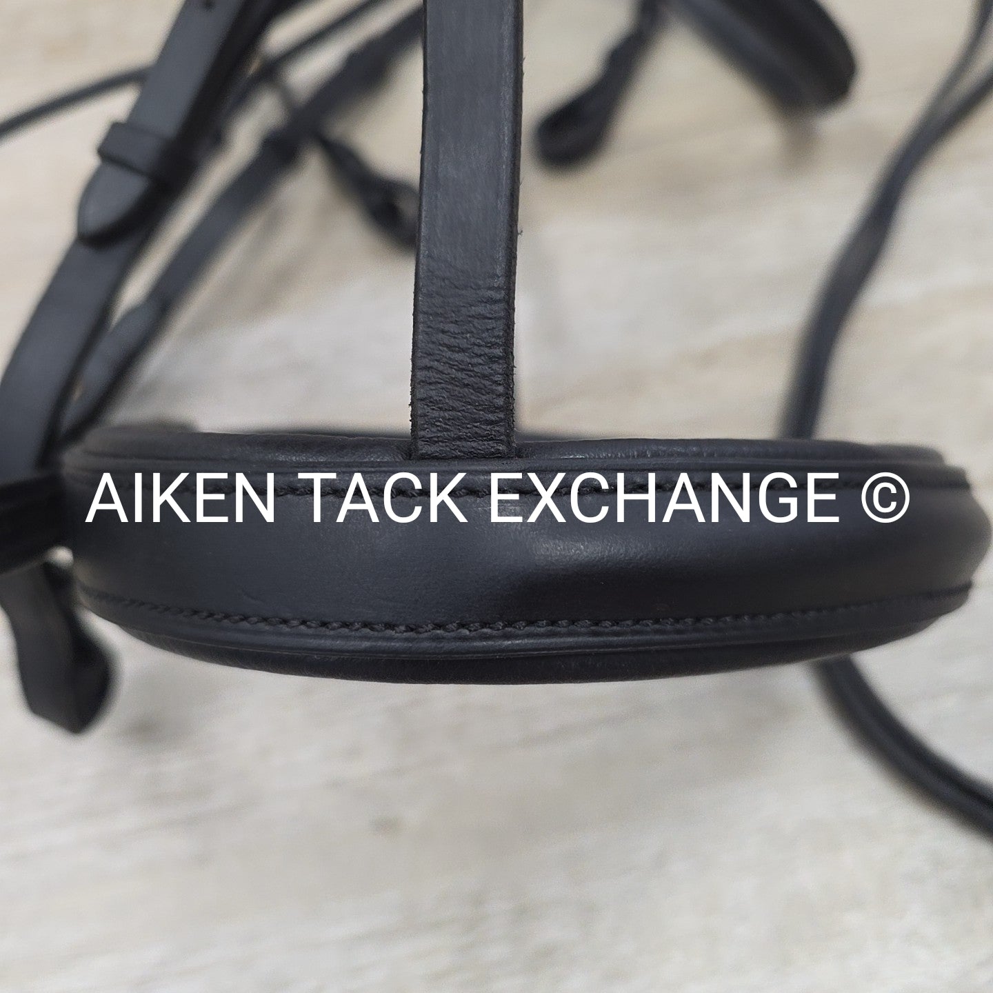 Kavalkade Weymouth Double Bridle with Curb Rein, Black, Size Full