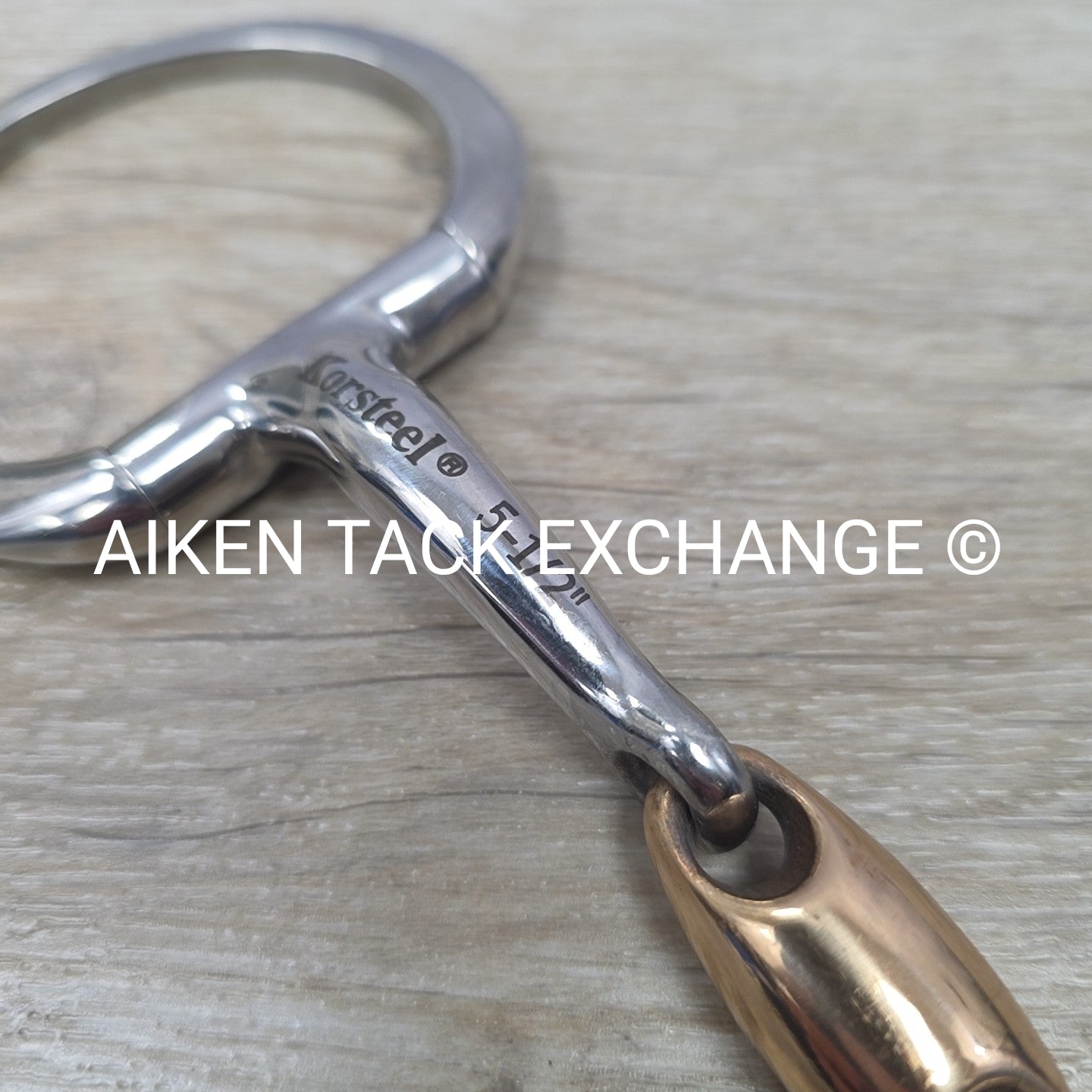 Korsteel Double Joint Copper Oval Link Eggbutt Bit 5.5"