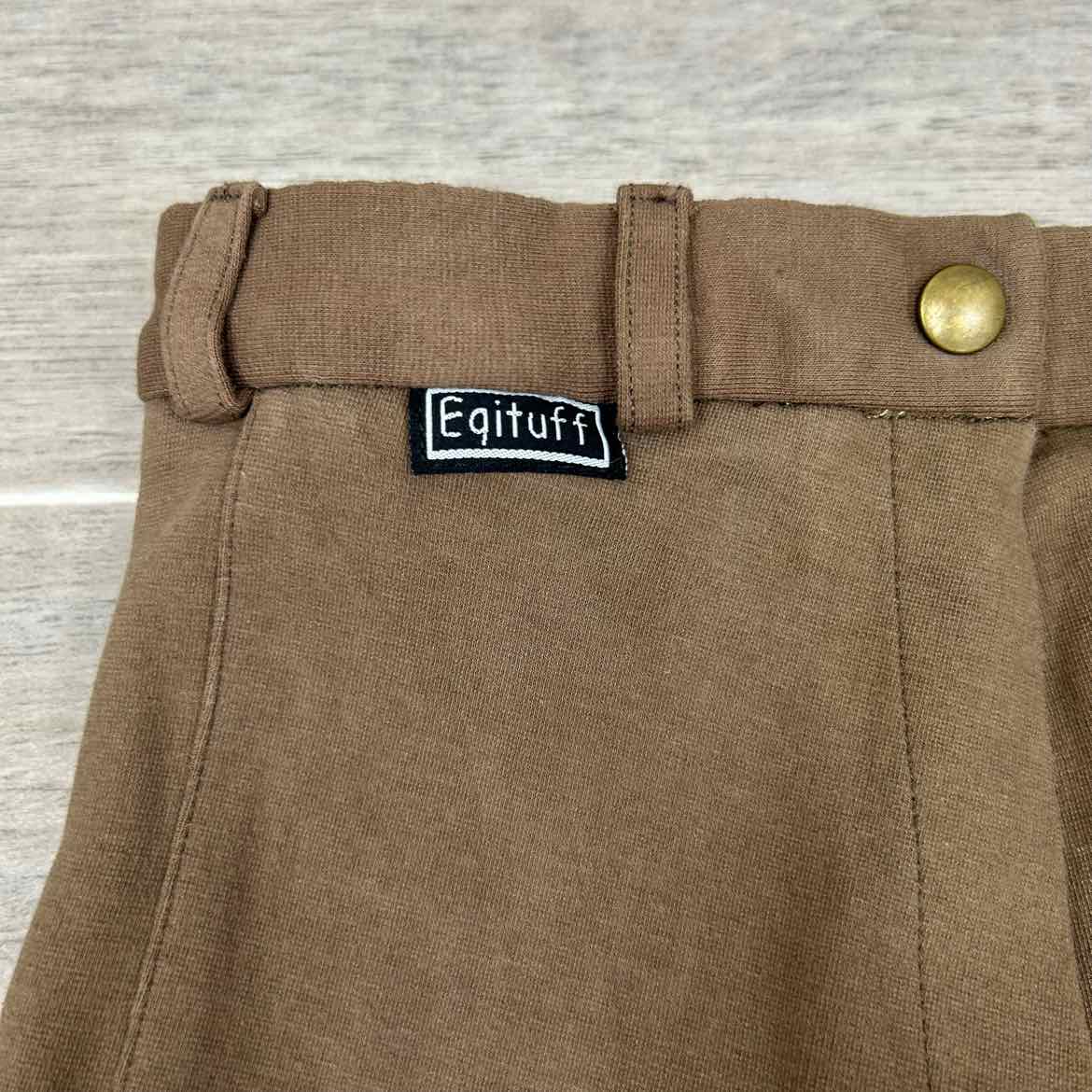 Eqituff Women's Knee Patch Breeches, Brown, Size 24 L, Brand New