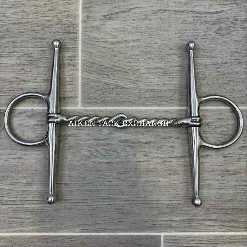 Full Cheek Single Joint Twisted Wire Bit 5"