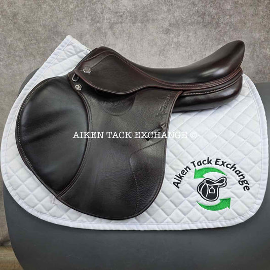 2021 Prestige X-Perience Close Contact Jump Saddle, 17" Seat, 34 Tree - Medium, Wool Flocked Panels