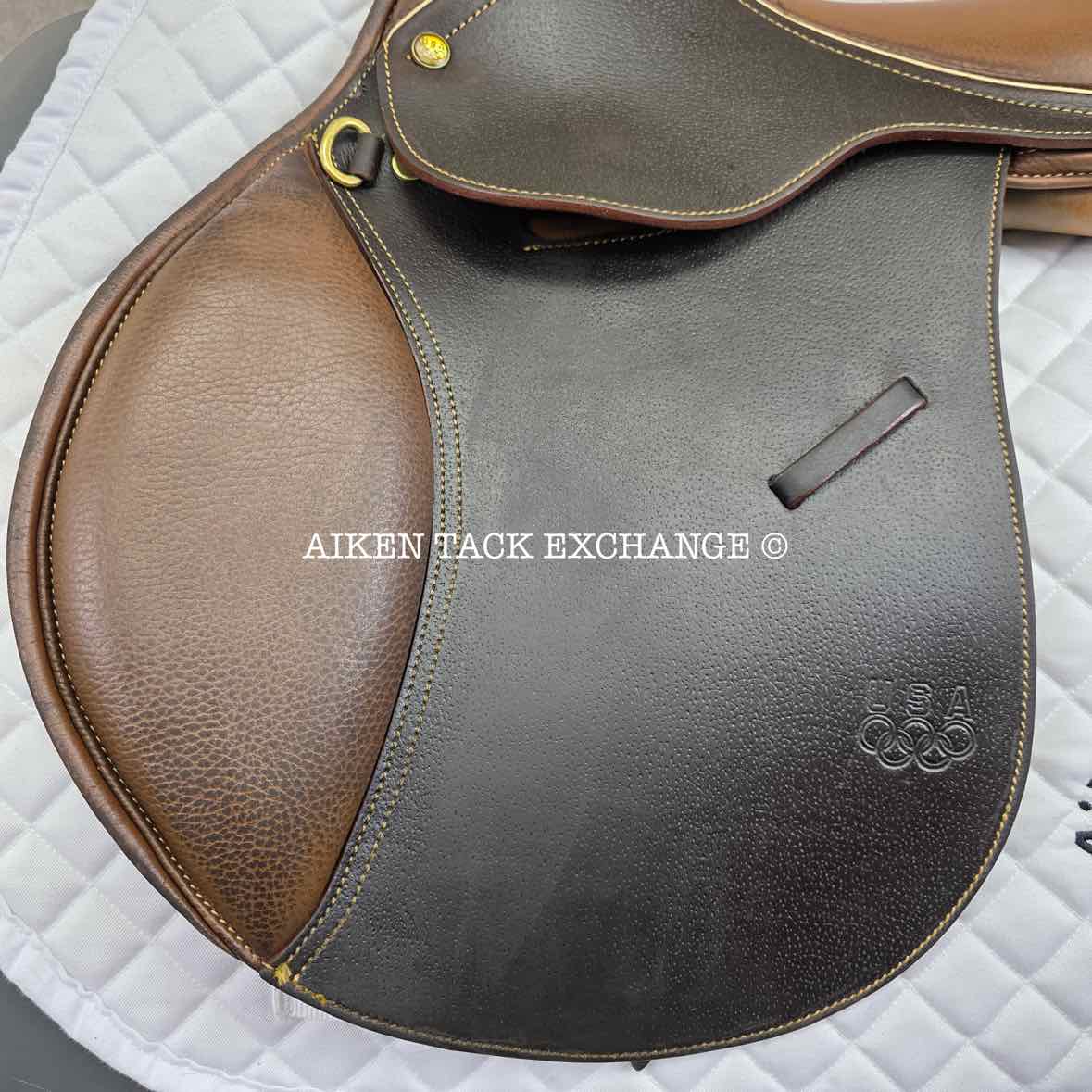 Collegiate Miller's USET Close Contact Jump Saddle, 16.5" Seat, Medium Tree, Foam Panels