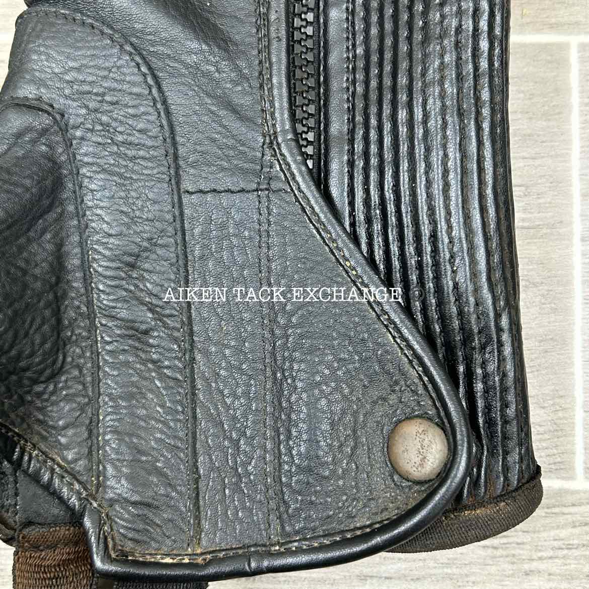 The Elite Leather Half Chaps, Size TL - S